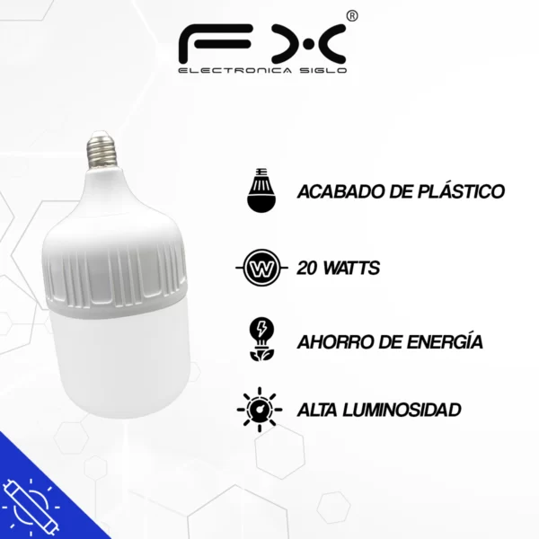 Caracteristicas Foco LED-20W