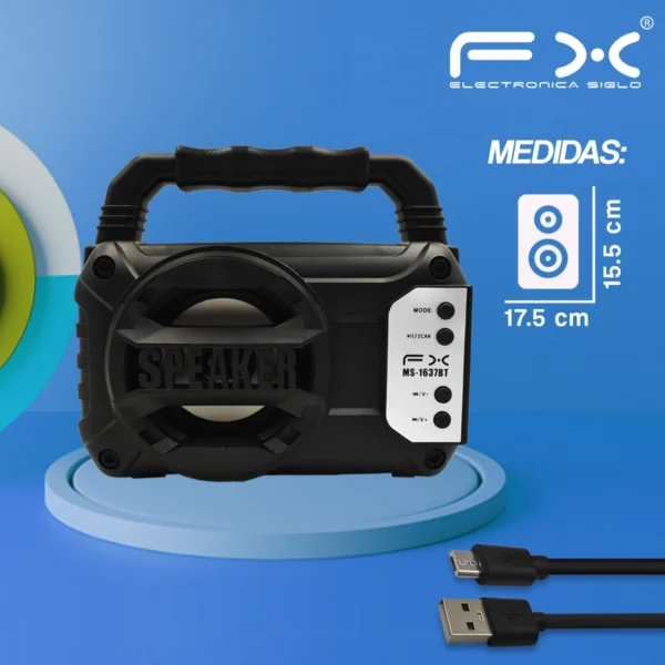 Bocina con Bluetooth MS-1637 - Image 3