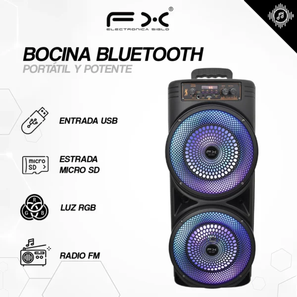 Bocina con Bluetooth QS-2807 - Image 2