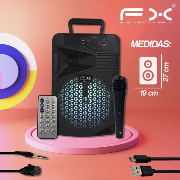 Bocina con Bluetooth QS-600 - Image 3