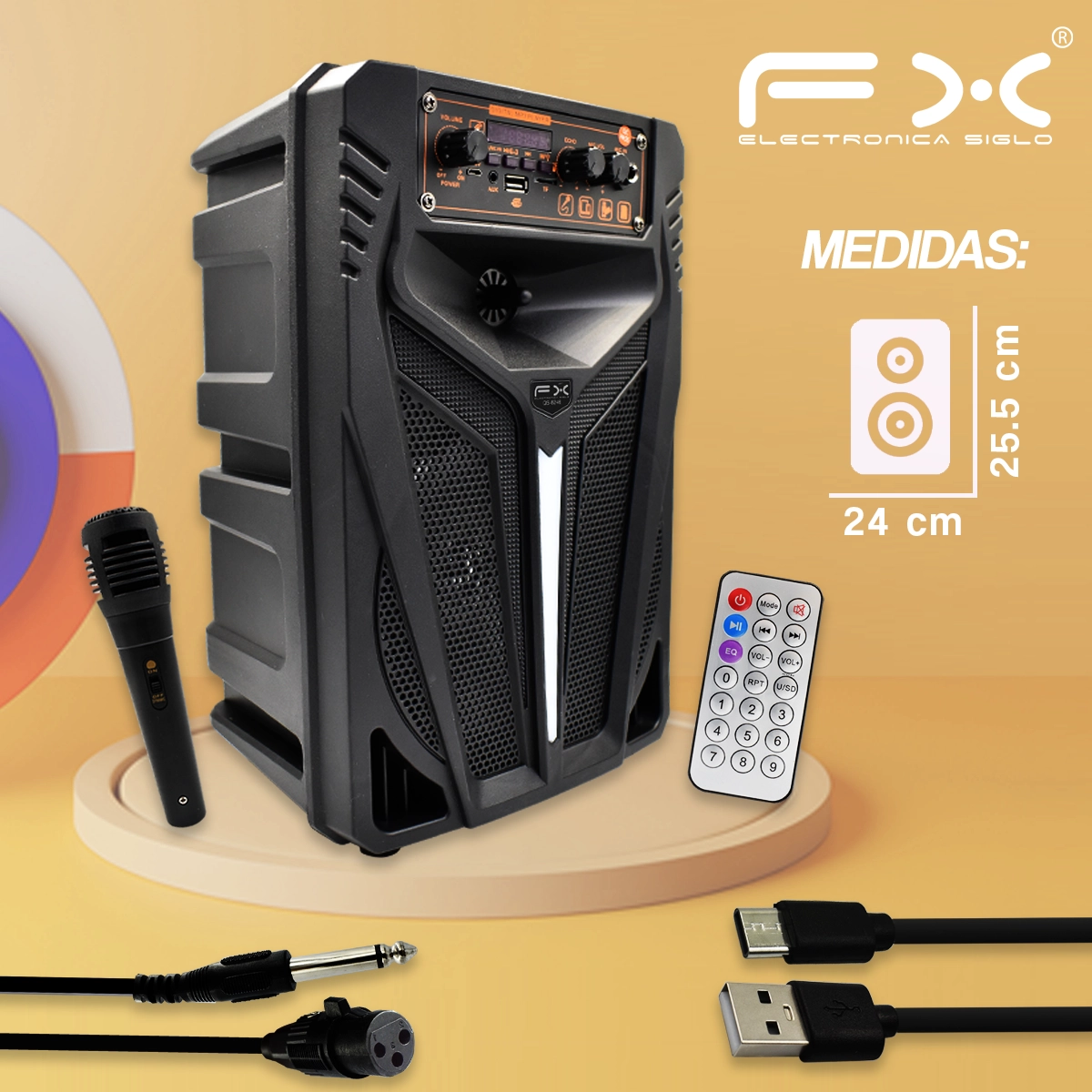 Bocina con Bluetooth QS-8246 - Image 3