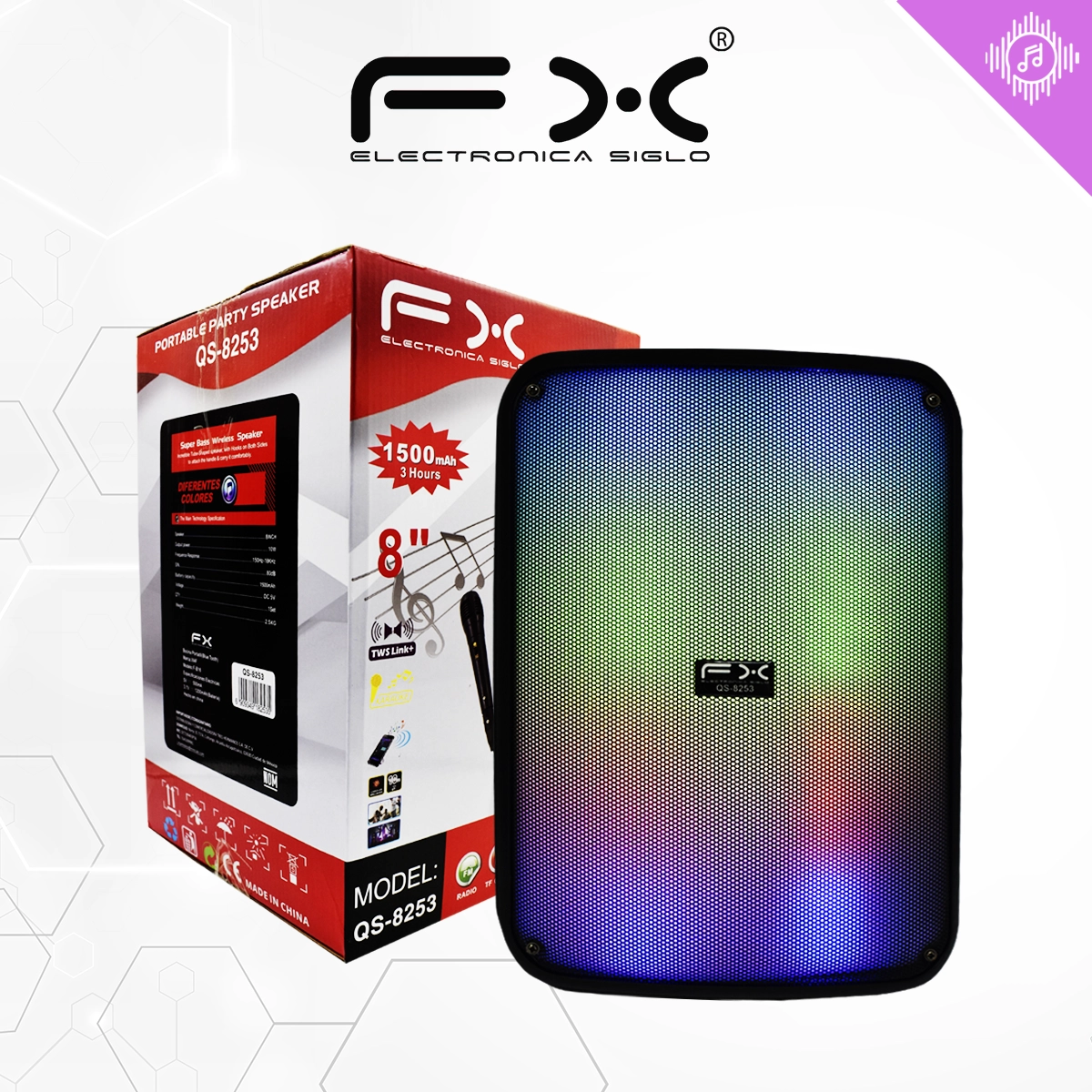 Bocina con Bluetooth QS-8253