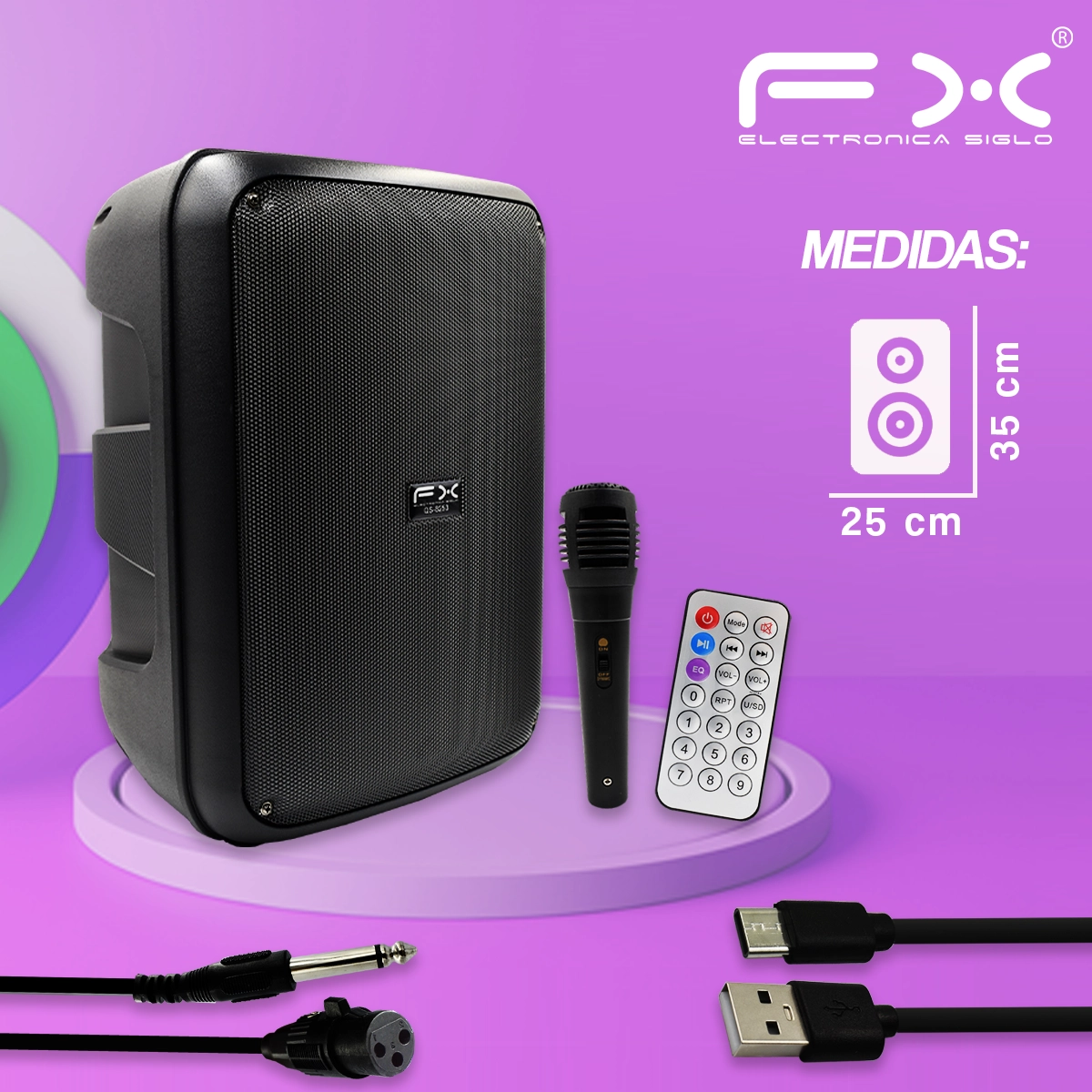 Bocina con Bluetooth QS-8253 - Image 3