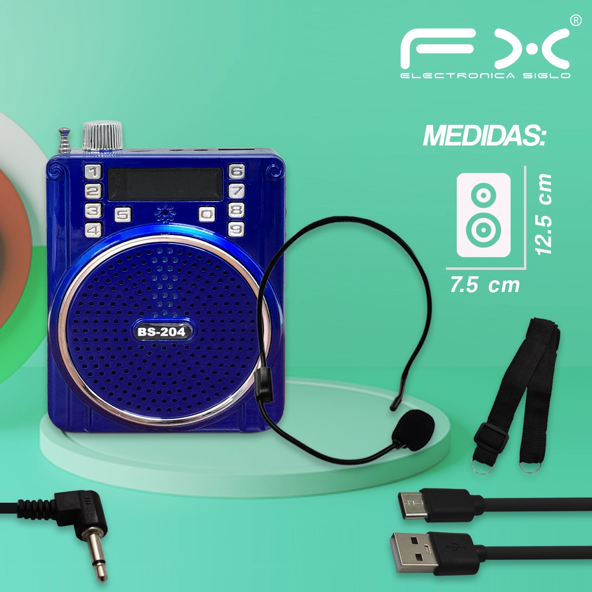 Bocina con Bluetooth BS-204 - Image 3