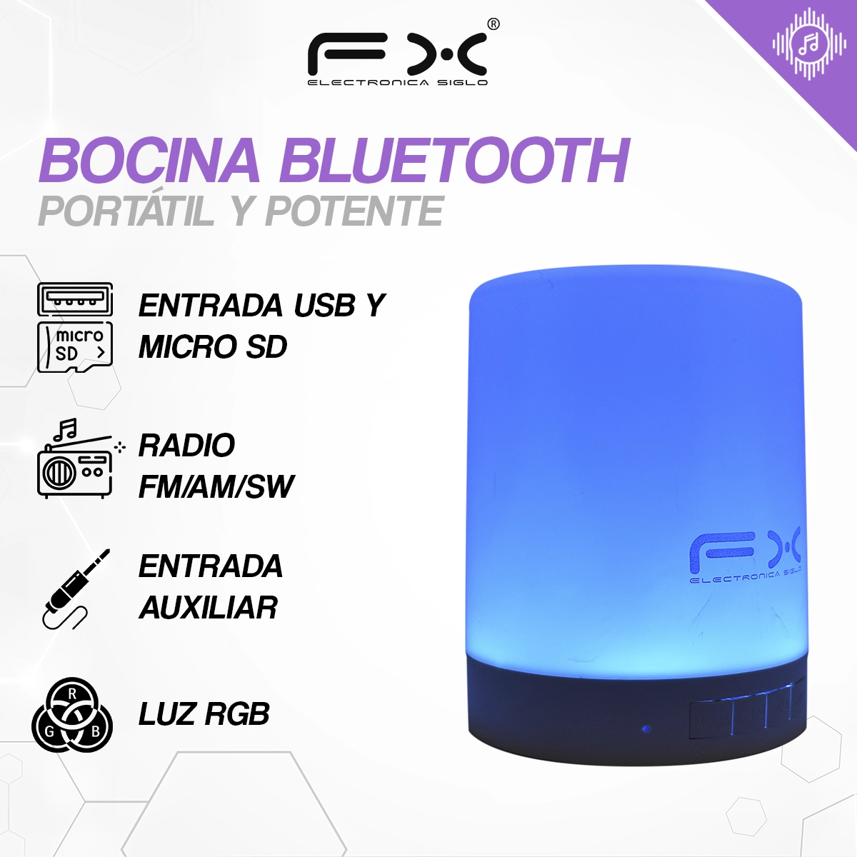 Bocina con Bluetooth BS-FX671 - Image 2