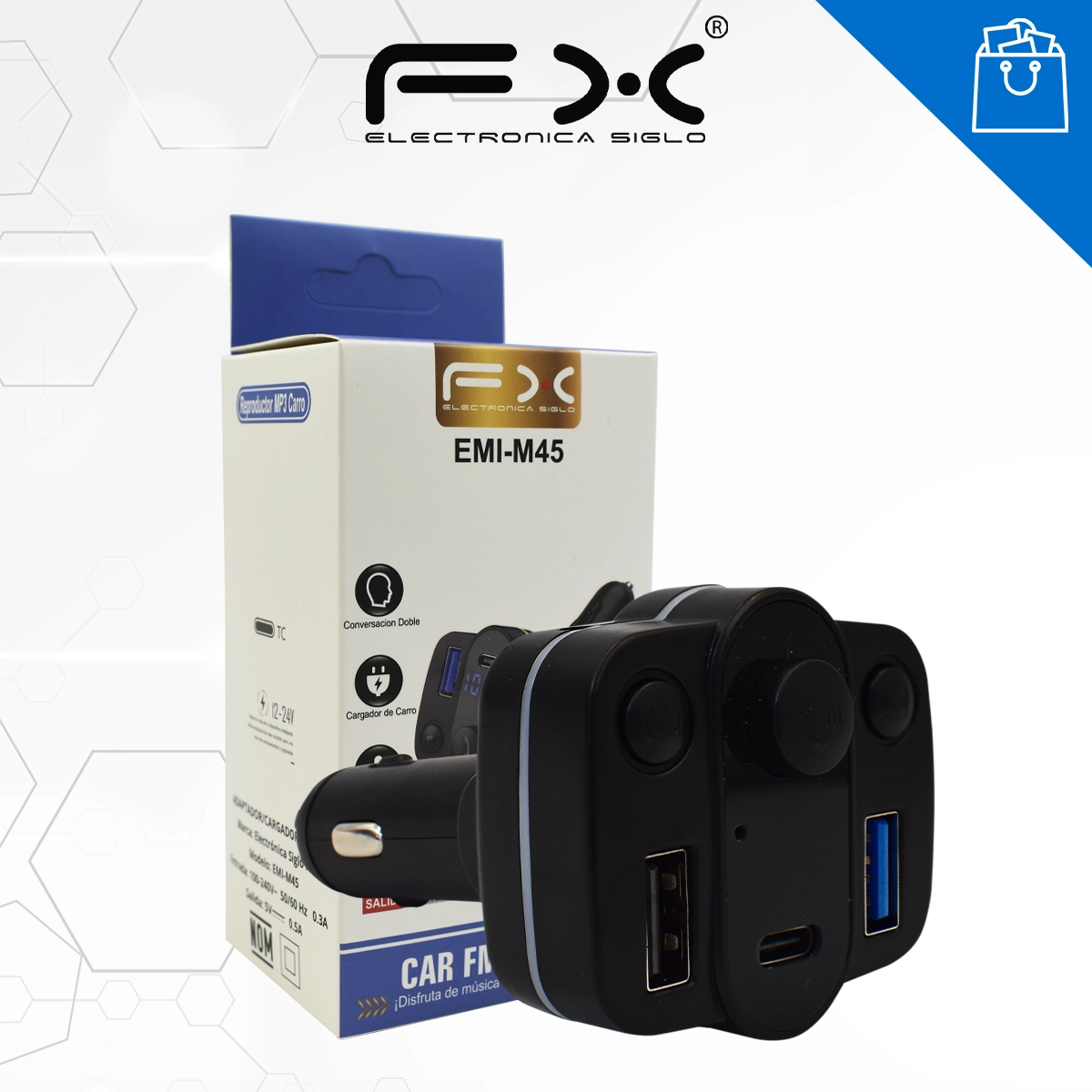 Cargador de coche EMI-M45