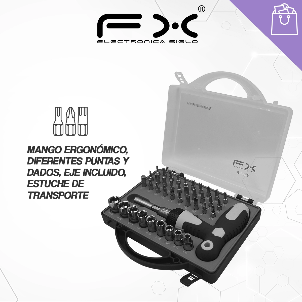 Juego de Destornillador GJ-339 - Image 2