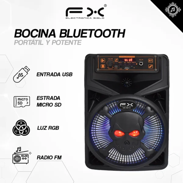 Bocina con Bluetooth QS-5813 - Image 2
