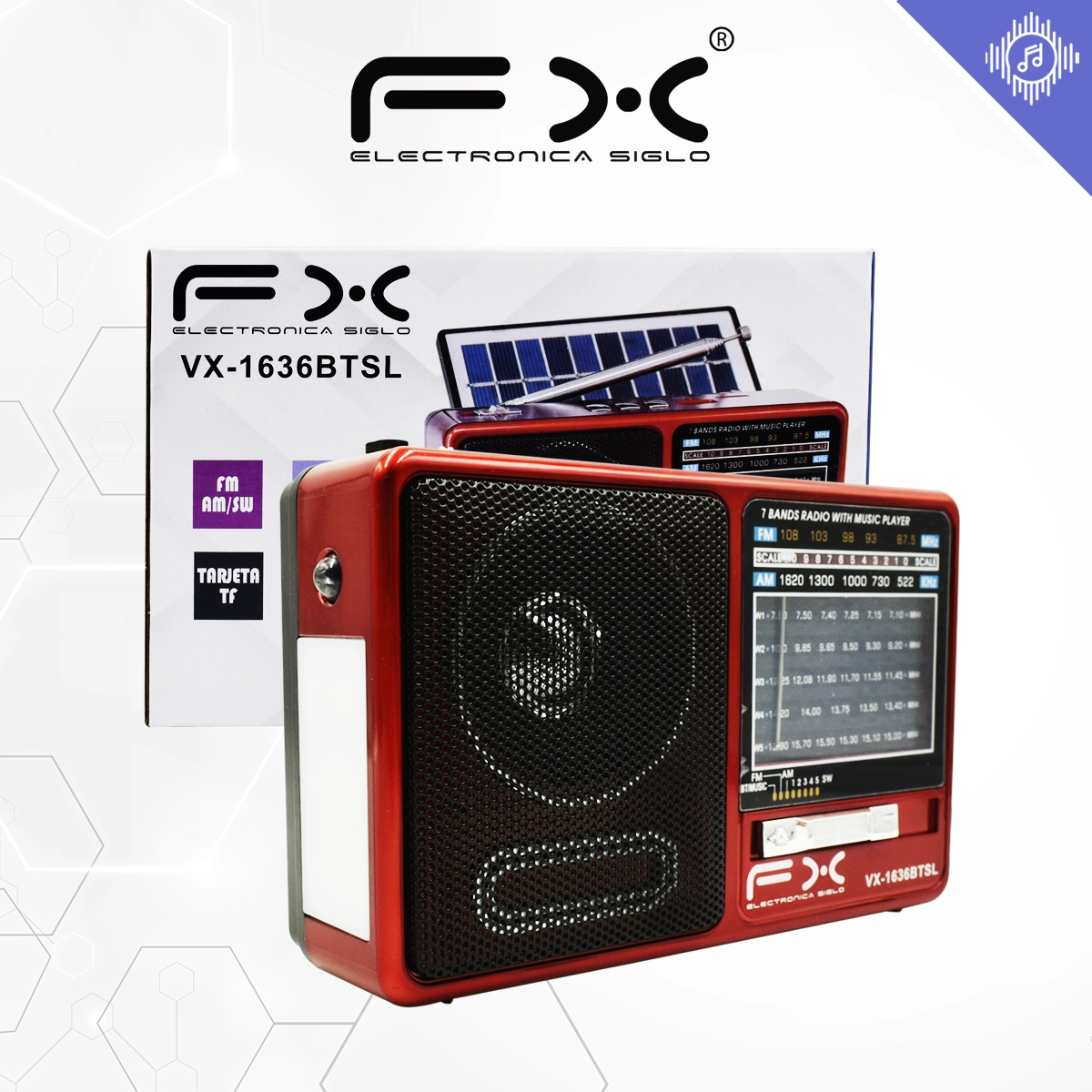 Bocina con Bluetooth VX-1636BTSL