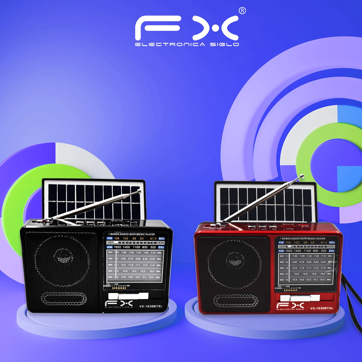 Bocina con Bluetooth VX-1636BTSL - Image 4