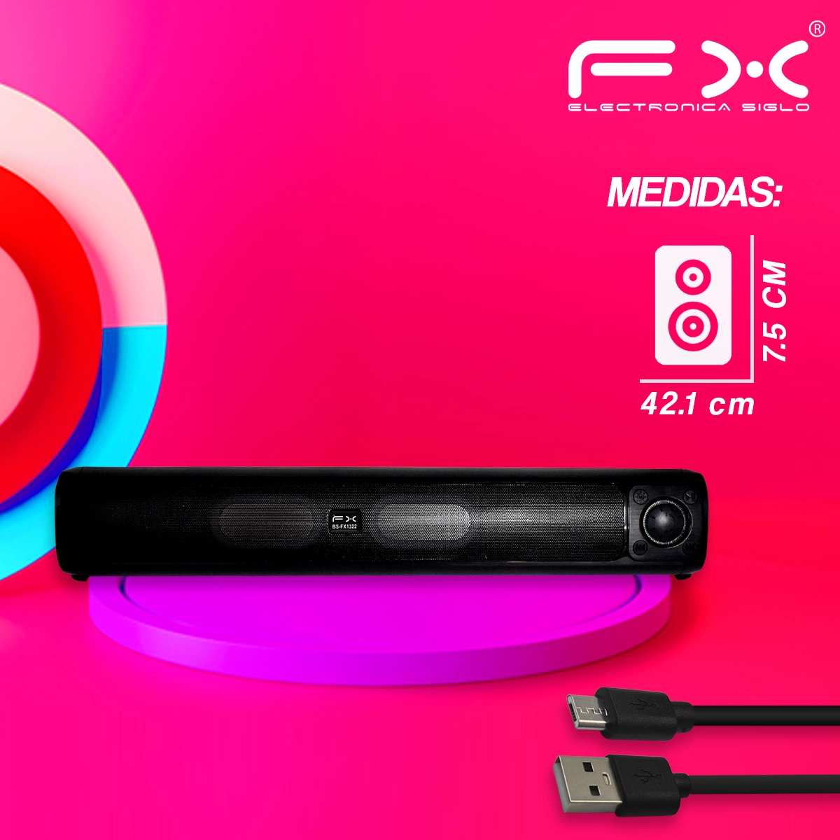 Bocina con Bluetooth BS-FX1322 - Image 3