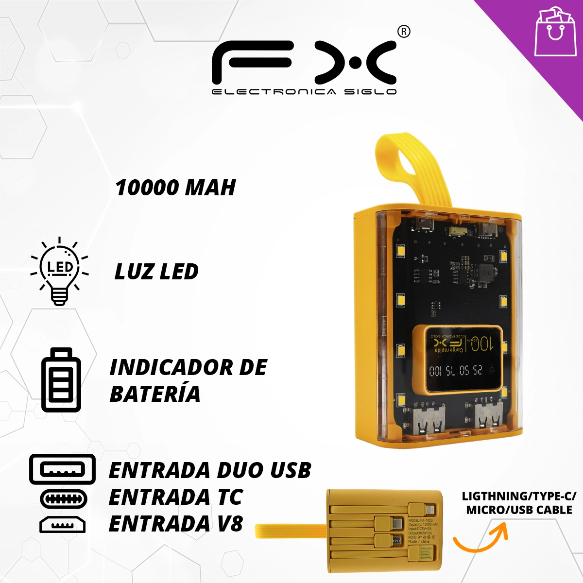 Pila portátil MA-102D - Image 2