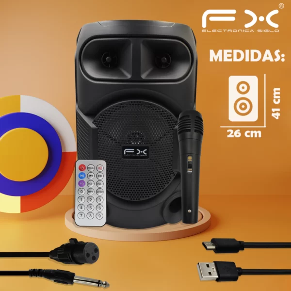 Bocina con Bluetooth QS-801P - Image 3