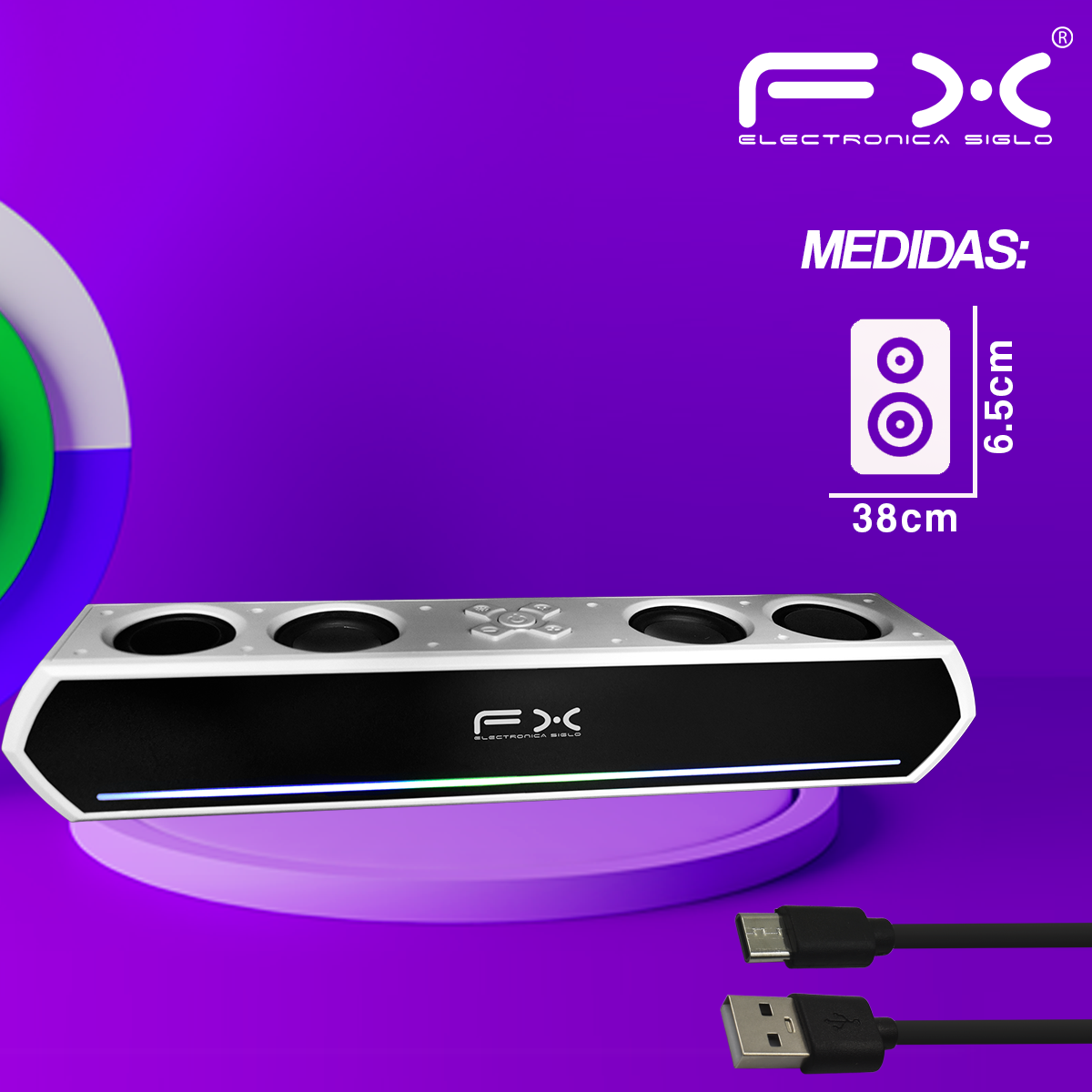 Bocina con Bluetooth BS-FX1119 - Image 3