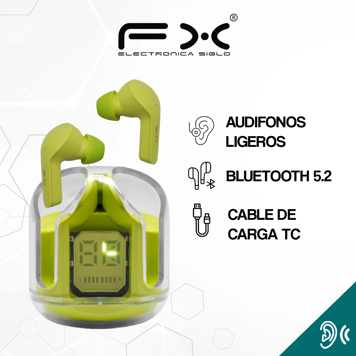 Audifono Bluetooth EAR-i114BT - Image 2