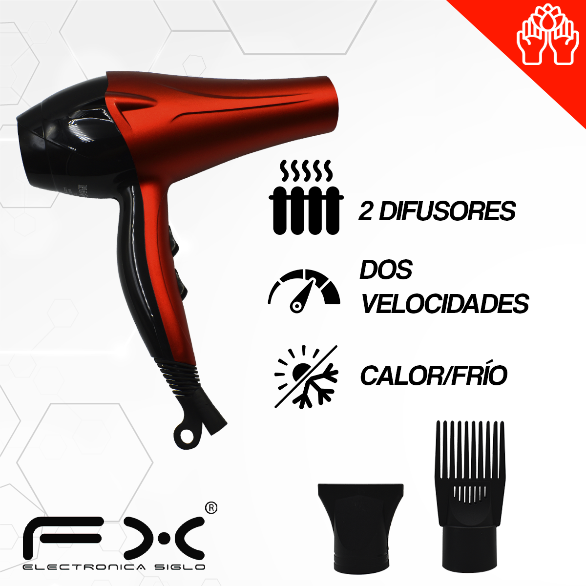 Secadora de Cabello FX-2211 - Image 2