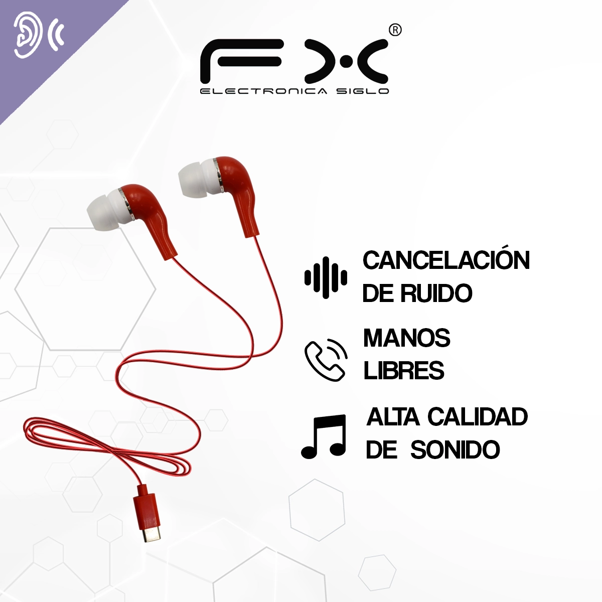 Audifono Alambrico EAR-077 - Image 2