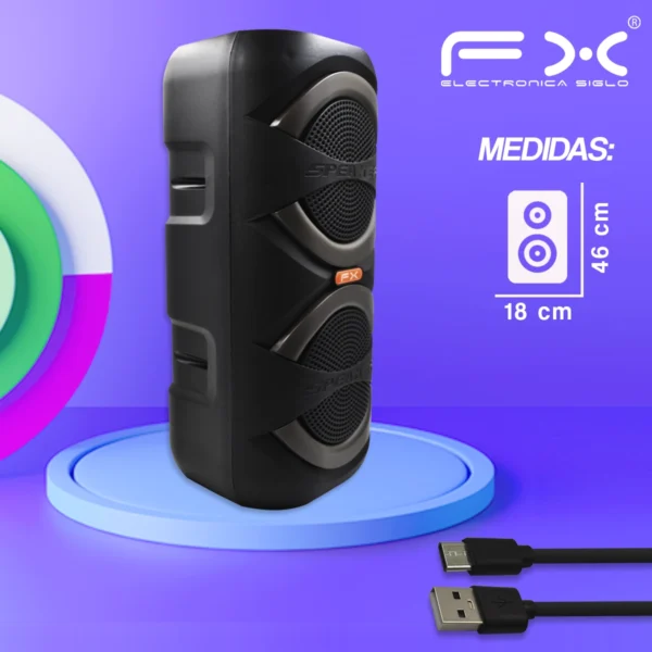 Bocina con Bluetooth MS-1953BT - Image 3