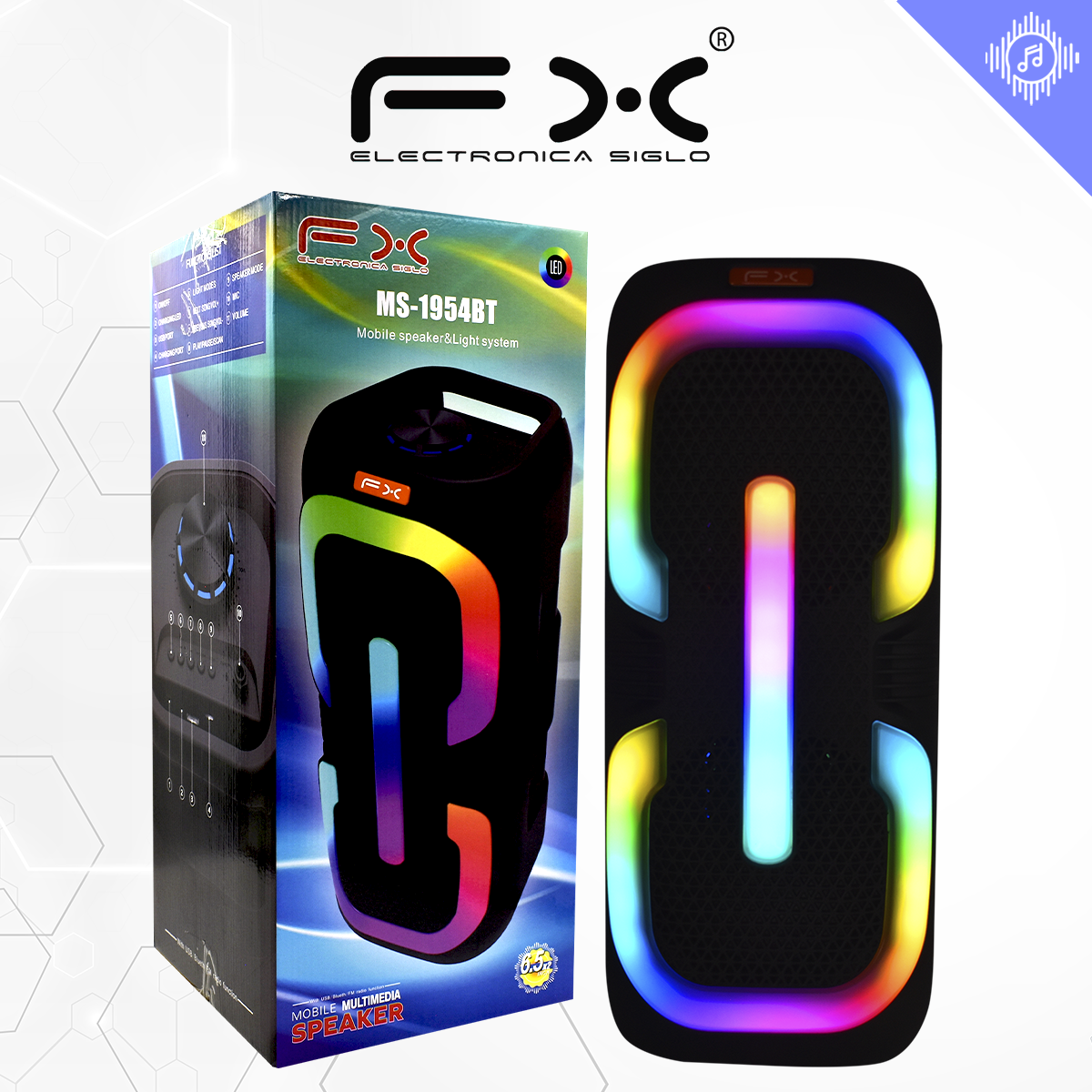 Bocina con Bluetooth MS-1954BT