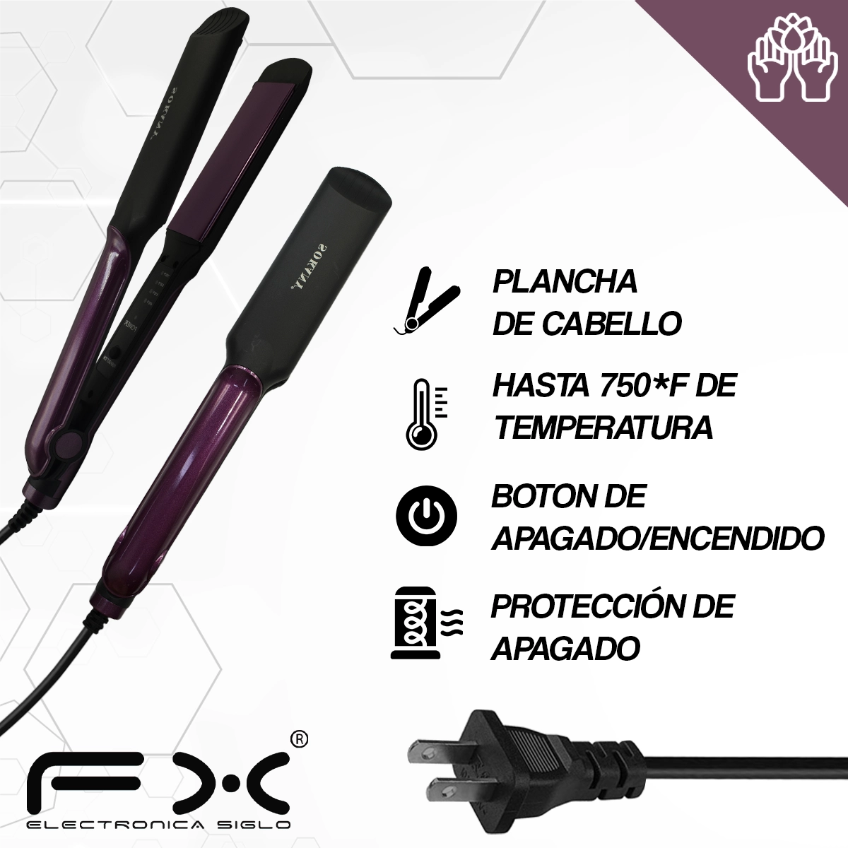 Plancha de Cabello FX-6505 - Image 2