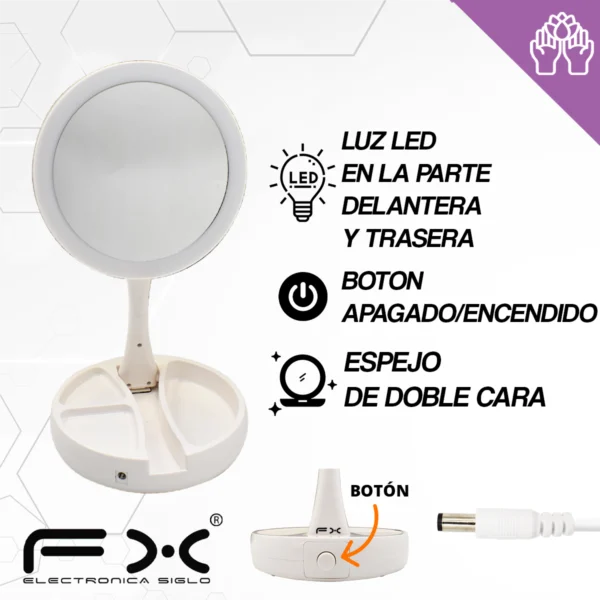 Espejo Led Portable LED-M13 - Image 2