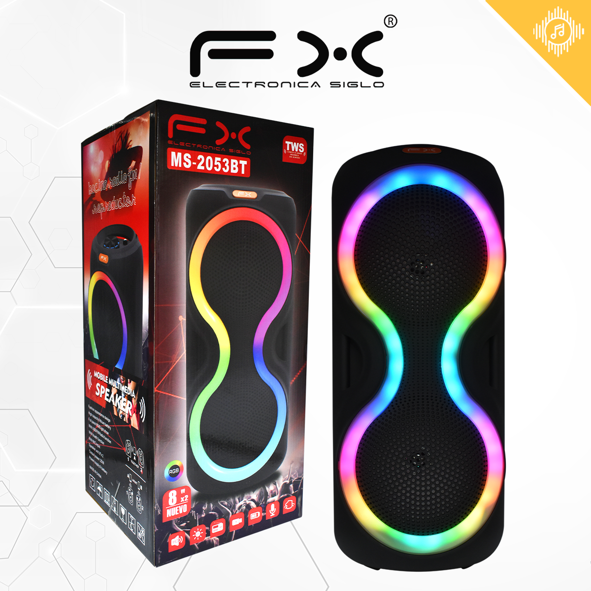 Bocina con Bluetooth MS-2053T