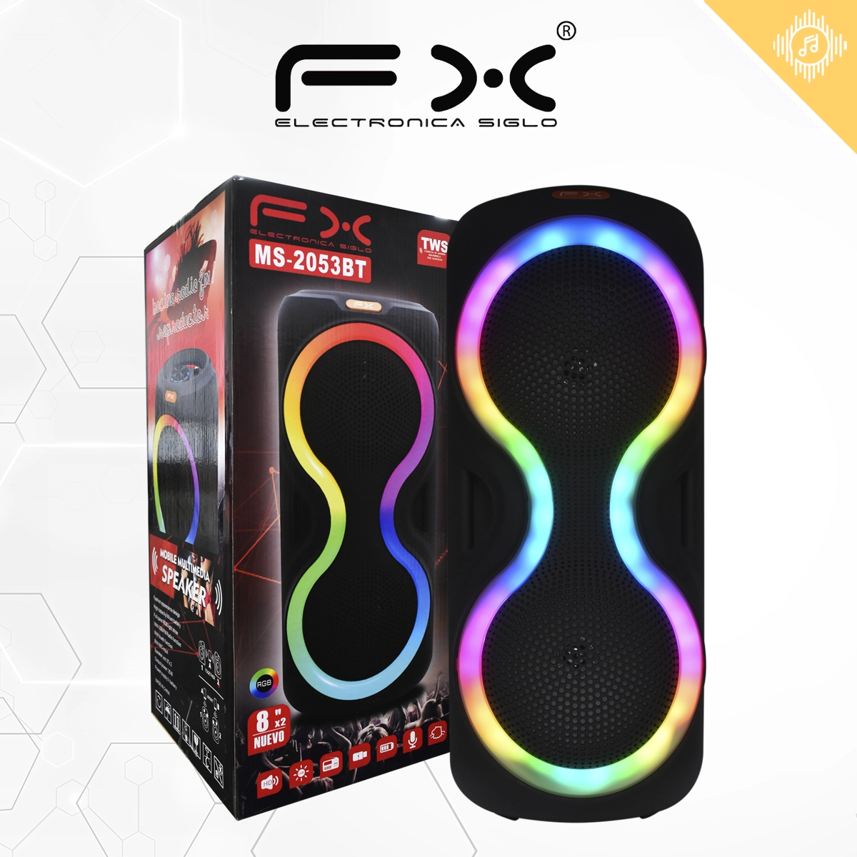 Bocina con Bluetooth MS-2053T