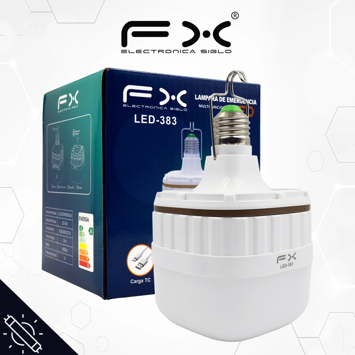Foco Recargable LED-383