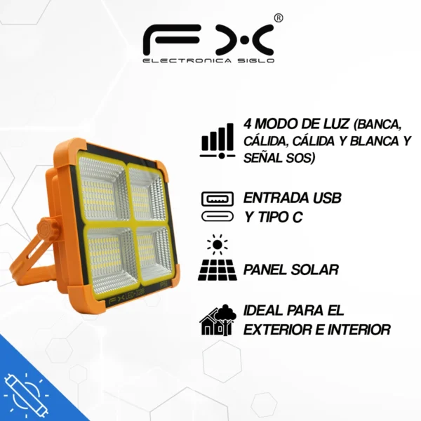 Lampara de Emergencia LED-2288 - Image 2