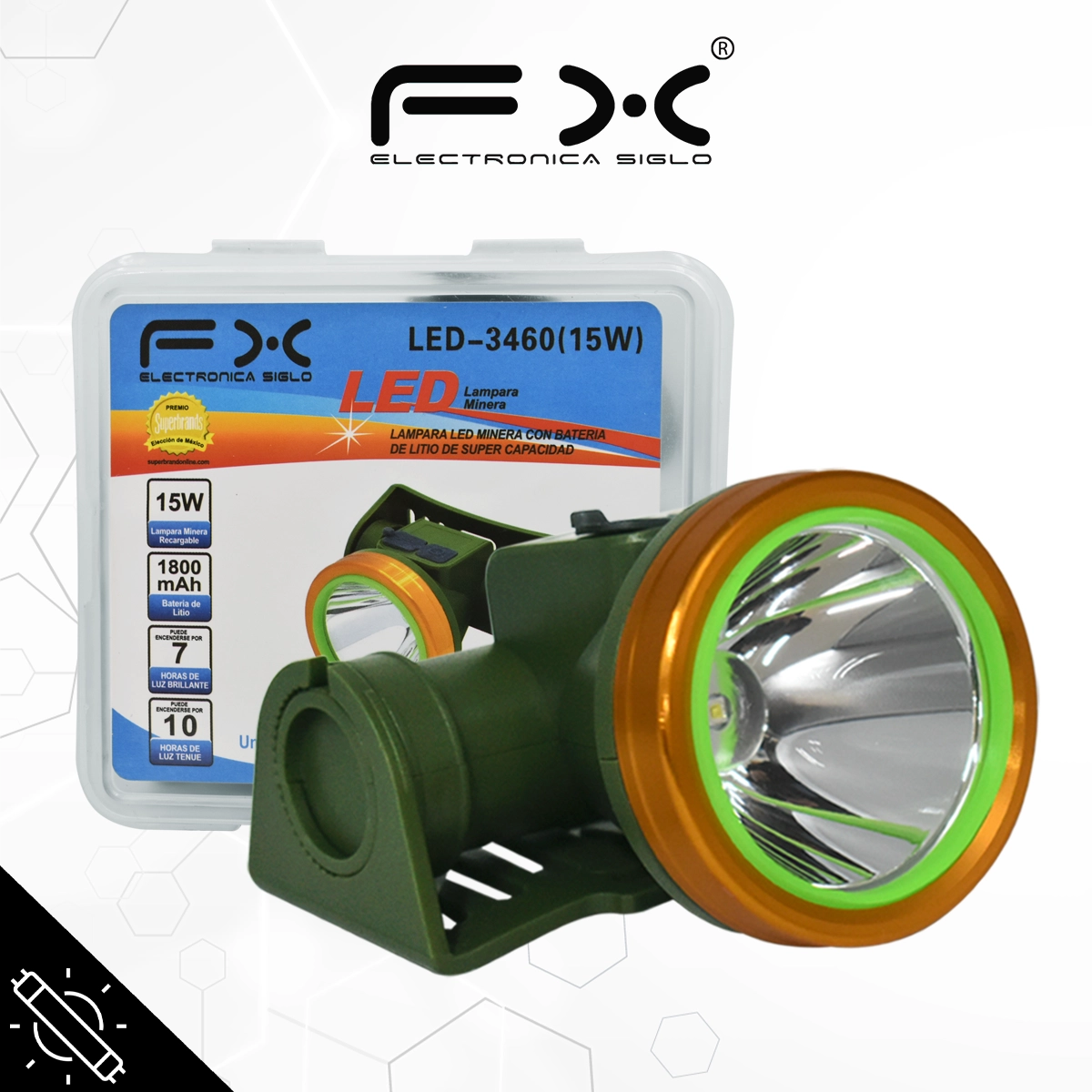 Lampara Minera LED-3460 (15W)