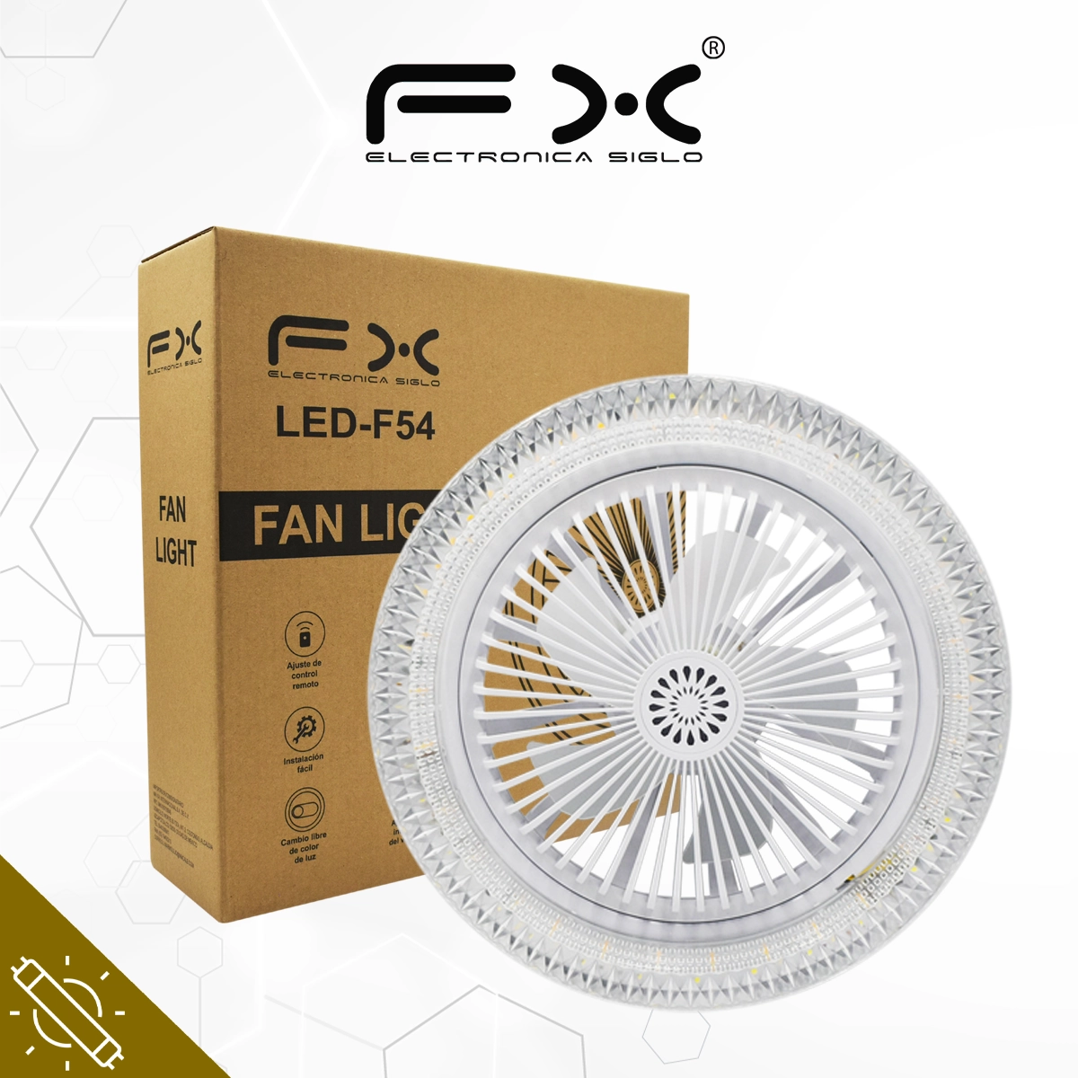 Foco y Ventilador LED-F54