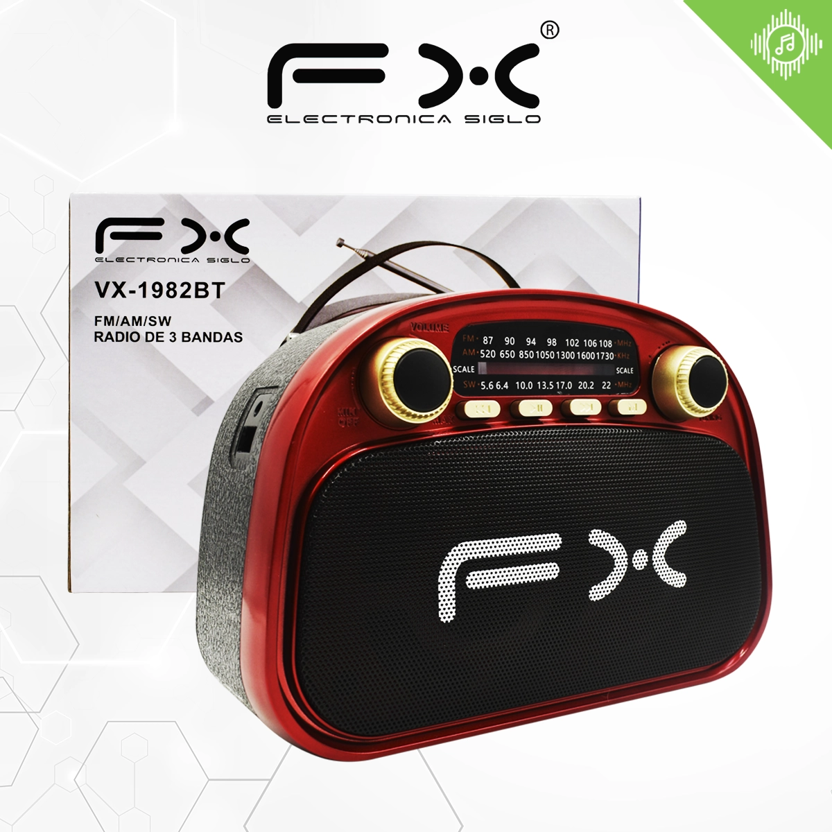 Bocina con Bluetooth VX-1982BT