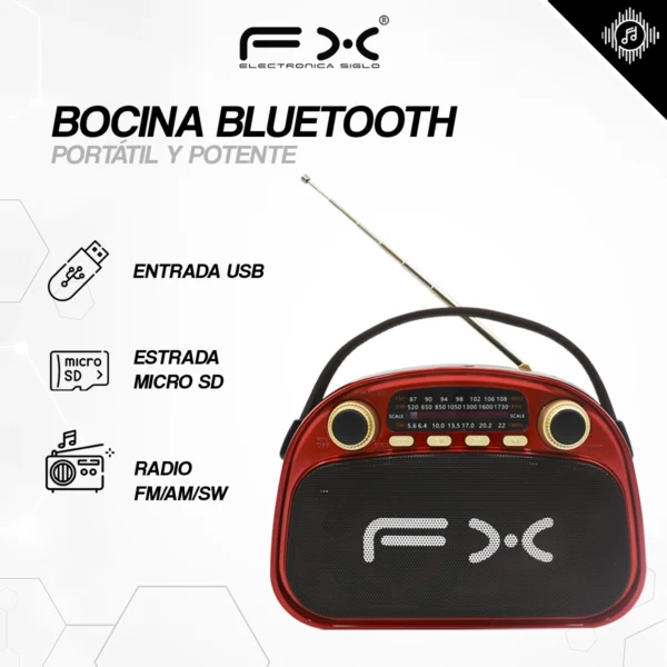 Bocina con Bluetooth VX-1982BT - Image 2