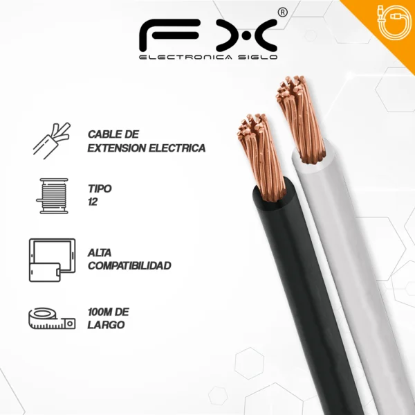 Cable de Extensión Eléctrica CB-4012 - Image 2