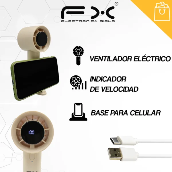 Mini Ventilador Eléctrico FS-6616 - Image 2