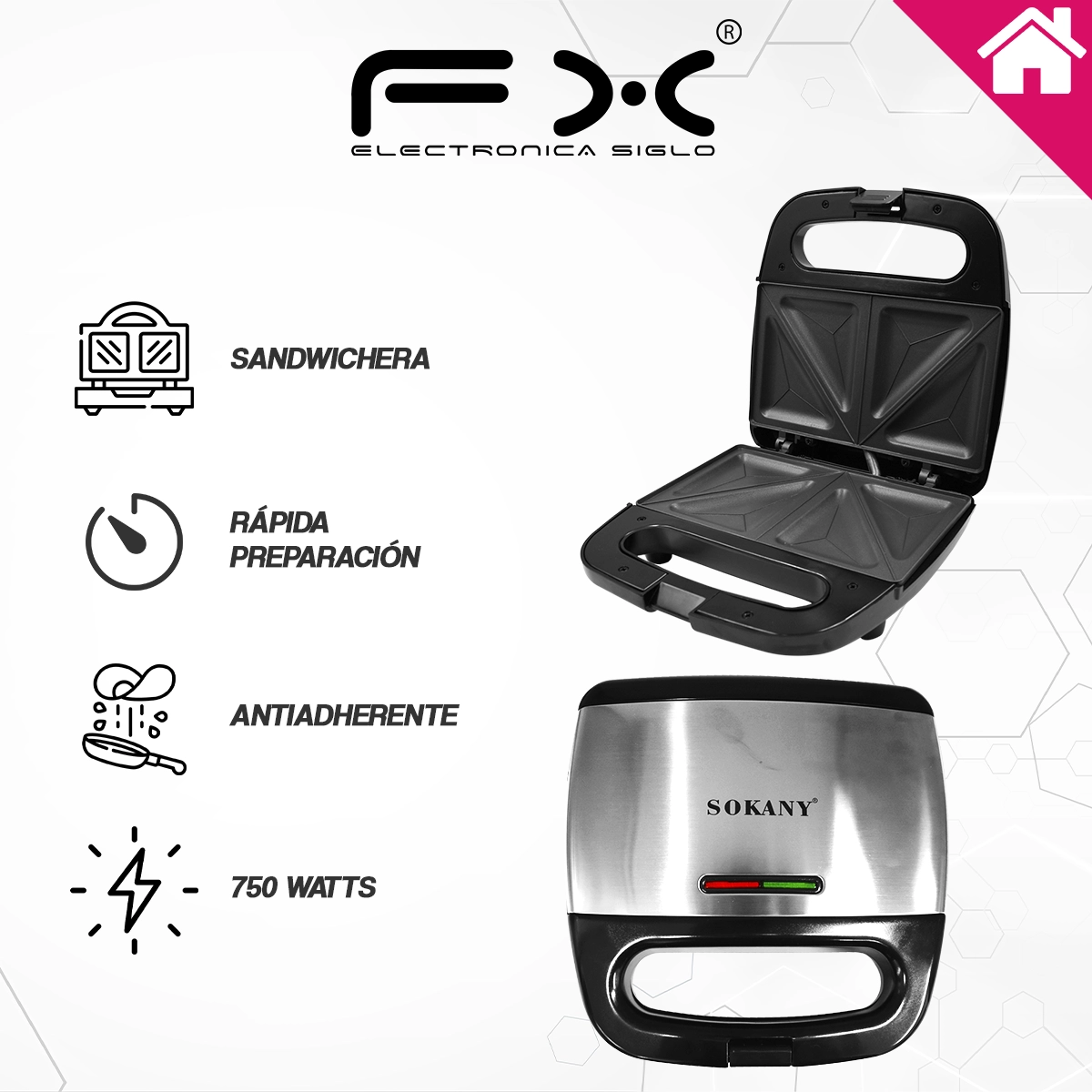 Sandwichera FX-08057 - Image 2