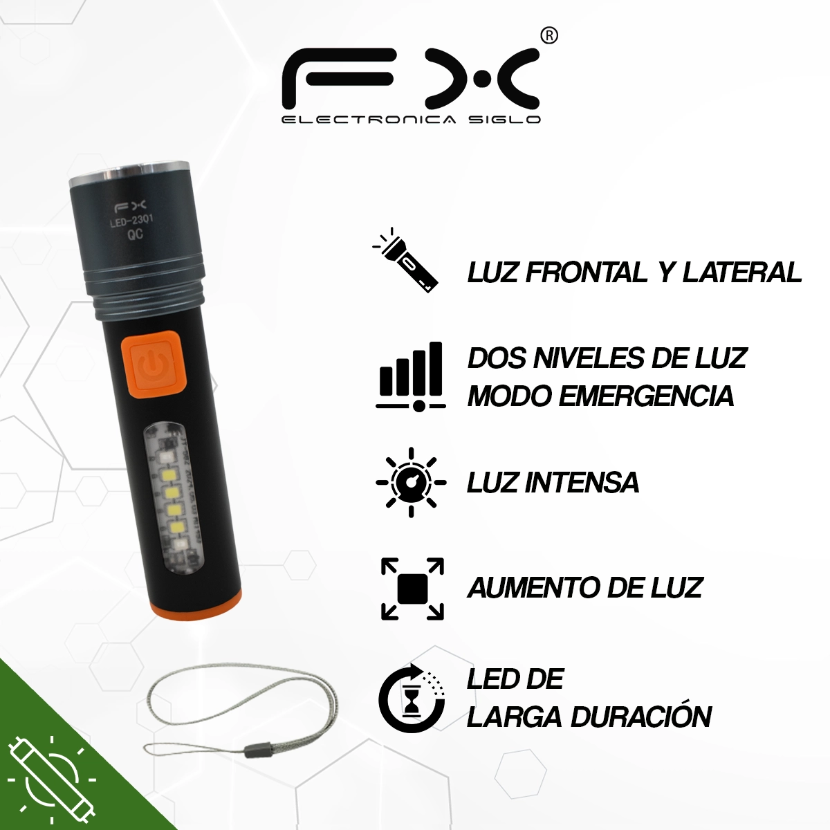 Lampara de Emergencia LED-2301 - Image 2