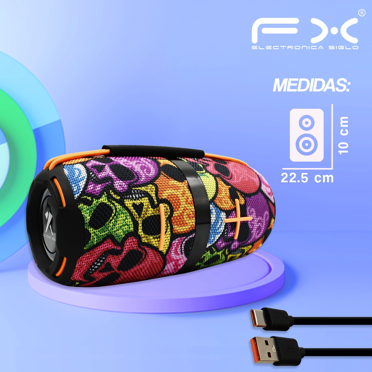 Bocina con Bluetooth BS-X23 - Image 3