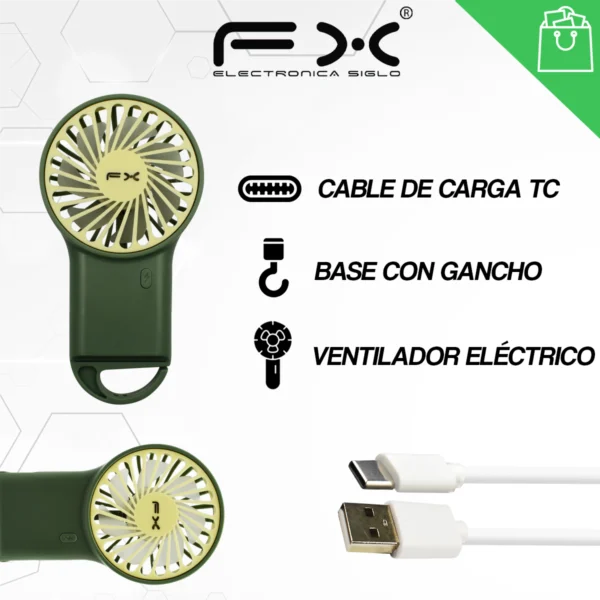 Mini Ventilador Eléctrico FS-6623 - Image 2