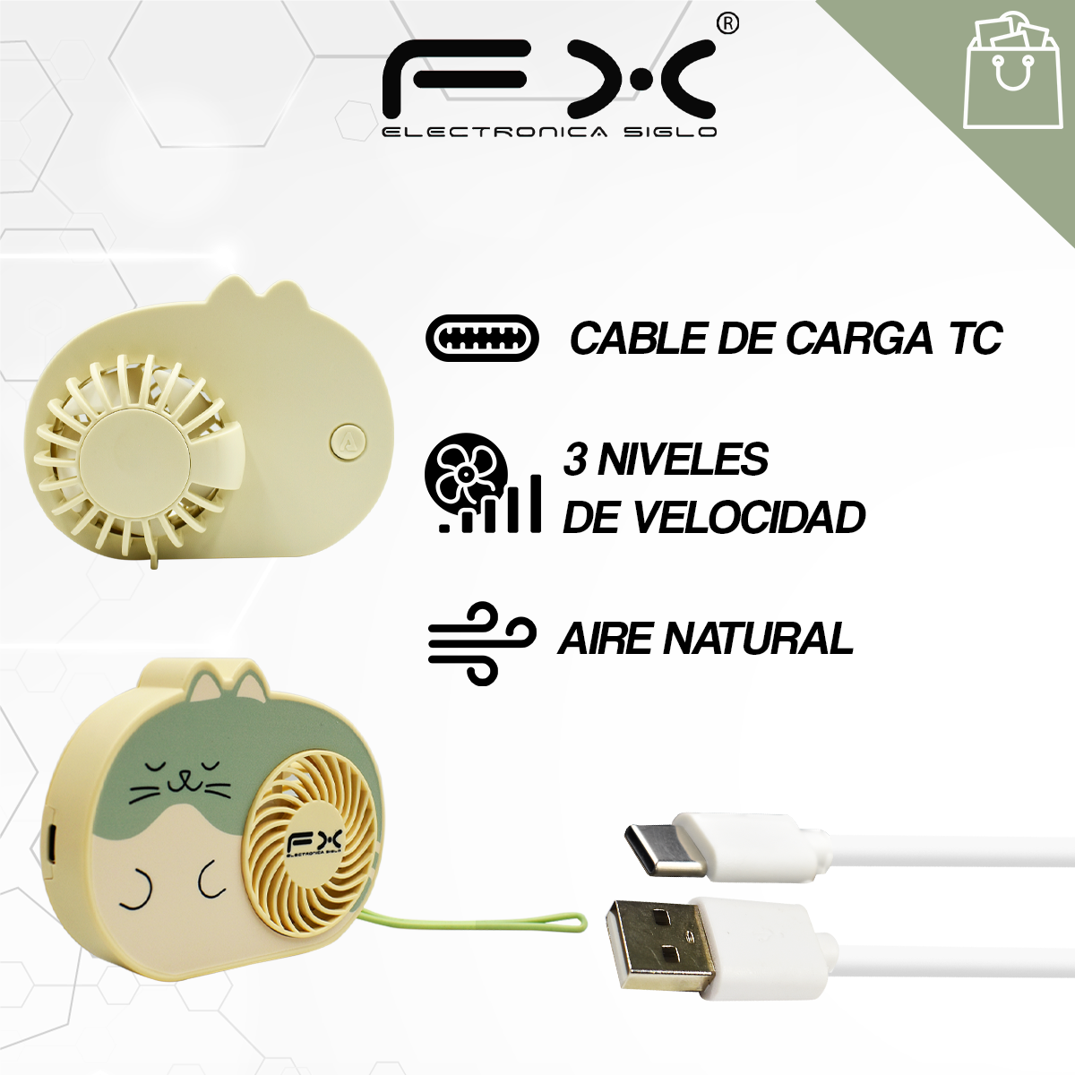 Ventilador Portátil FS-6631 - Image 2