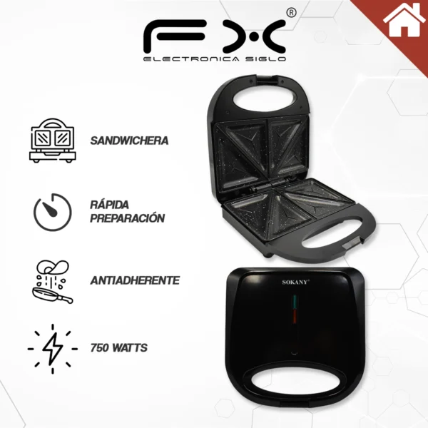 Sandwichera FX-08123 - Image 2