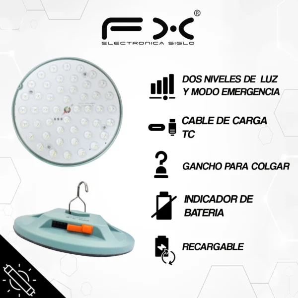 Lampara de Emergencia LED-135 - Image 2