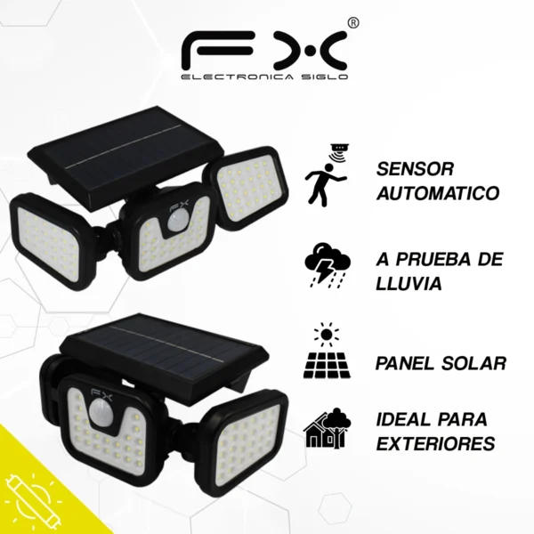Lampara con Panel Solar LED-1725 - Image 2