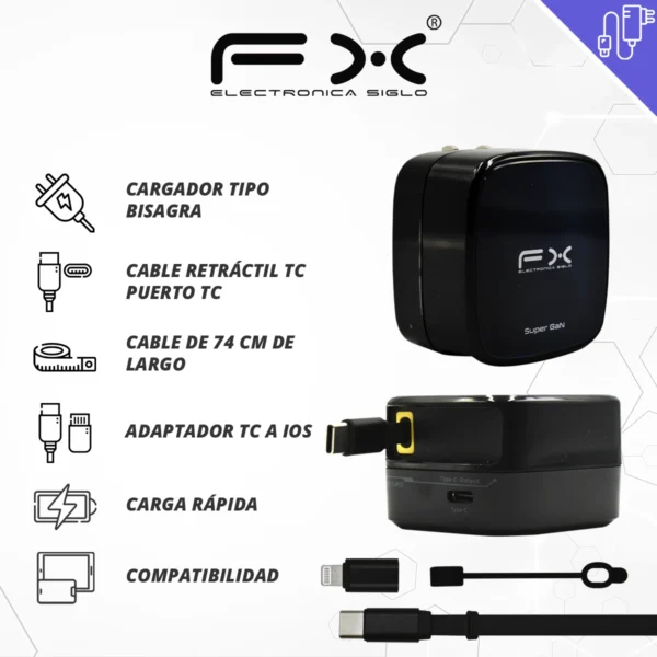 Cargador  TC y IOS CHA-G77 - Image 2