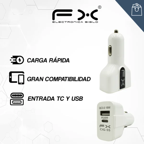 Cargador de coche CIG-55 - Image 2