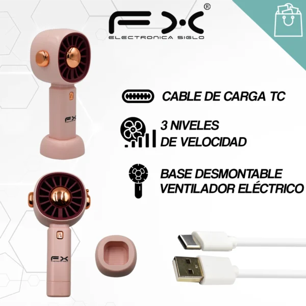 Mini Ventilador Eléctrico FS-6628 - Image 2