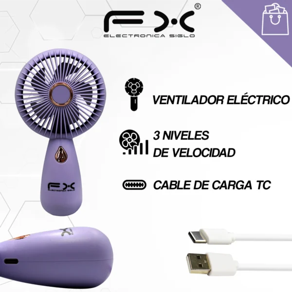 Mini Ventilador Eléctrico FS-6629 - Image 2