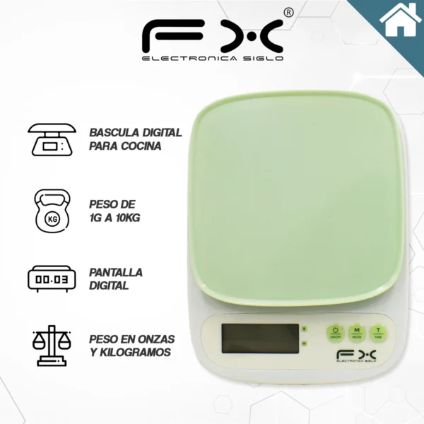 Bascula Digital para Cocina FX-C193 - Image 2