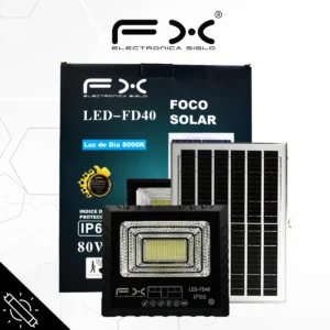 Lámpara y Panel Solar LED-FD40