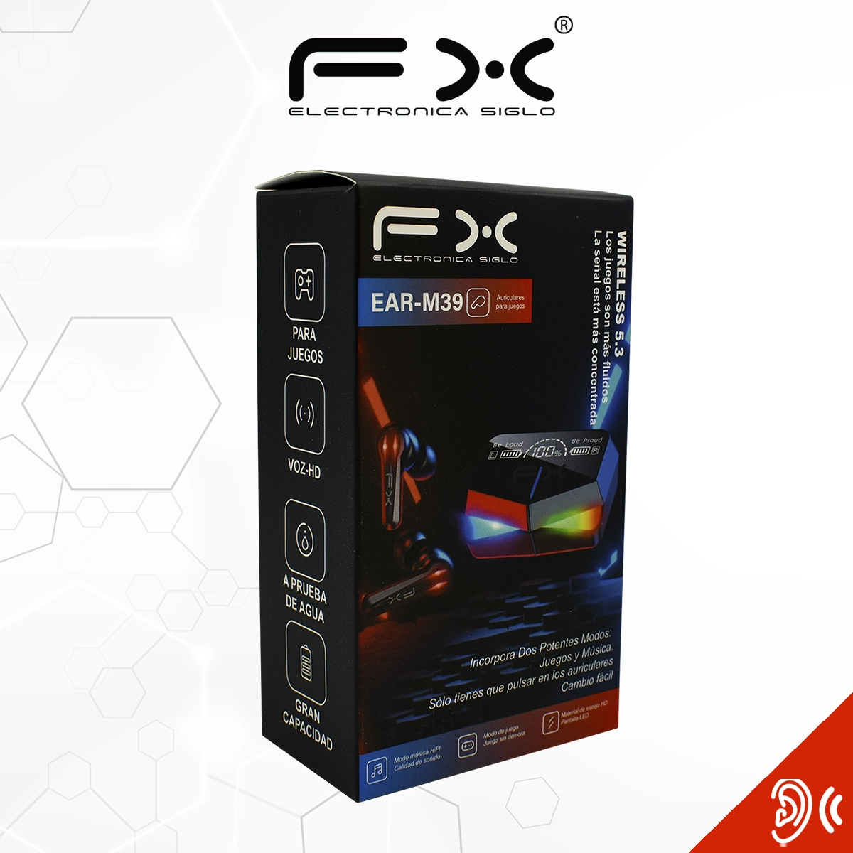 Audífonos Gamer Bluetooth  EAR-M39